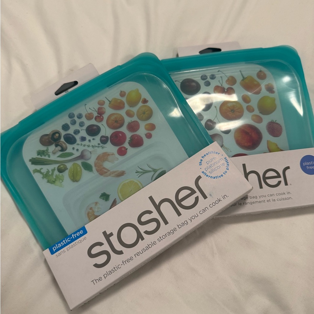 NEW 2x Stasher Bags